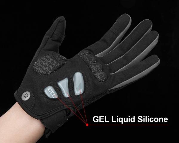 ROCKBROS | Fahrradhandschuhe – Vollfinger Handschuhe für Männer und Frauen, Frühling/Herbst, für MTB, Rennrad, Motorrad, Touchscreen – Outdoor Sports